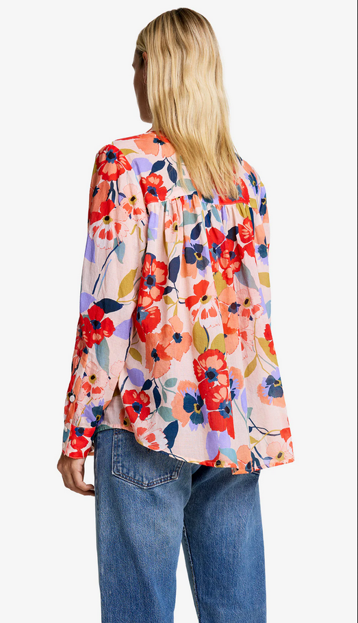SMYTHE Shirred Blouse - Poppy Multi