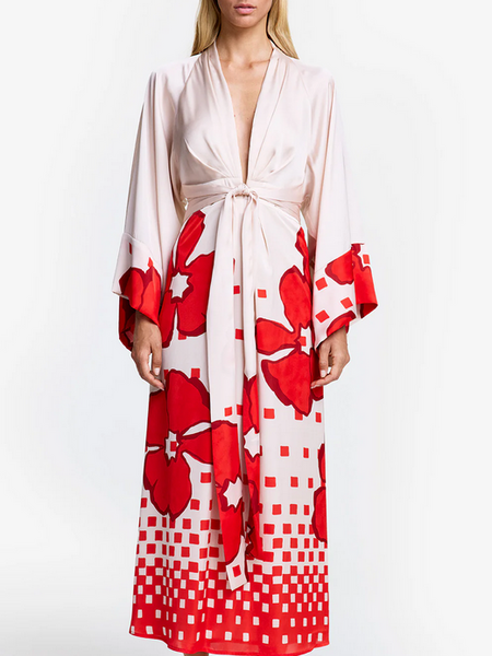 SMYTHE Butterfly Midi Dress - Vermilion Floral