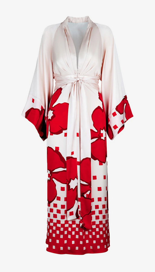 SMYTHE Butterfly Midi Dress - Vermilion Floral