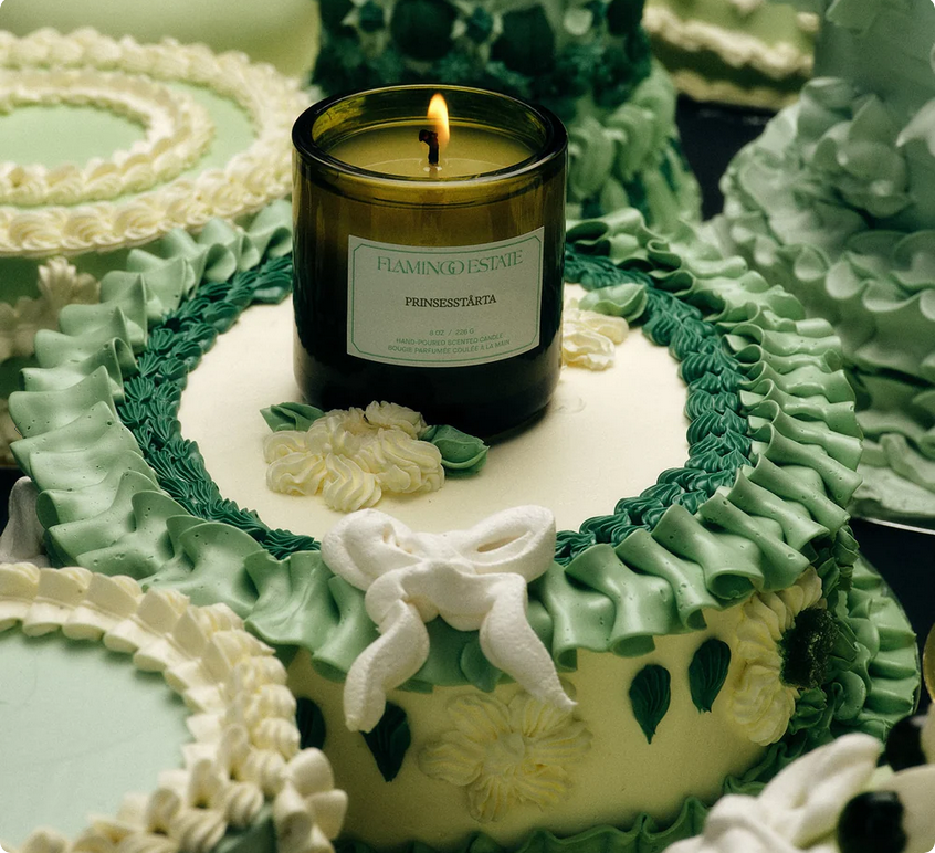 FLAMINGO ESTATE Prinsesstårta Candle - 8 oz