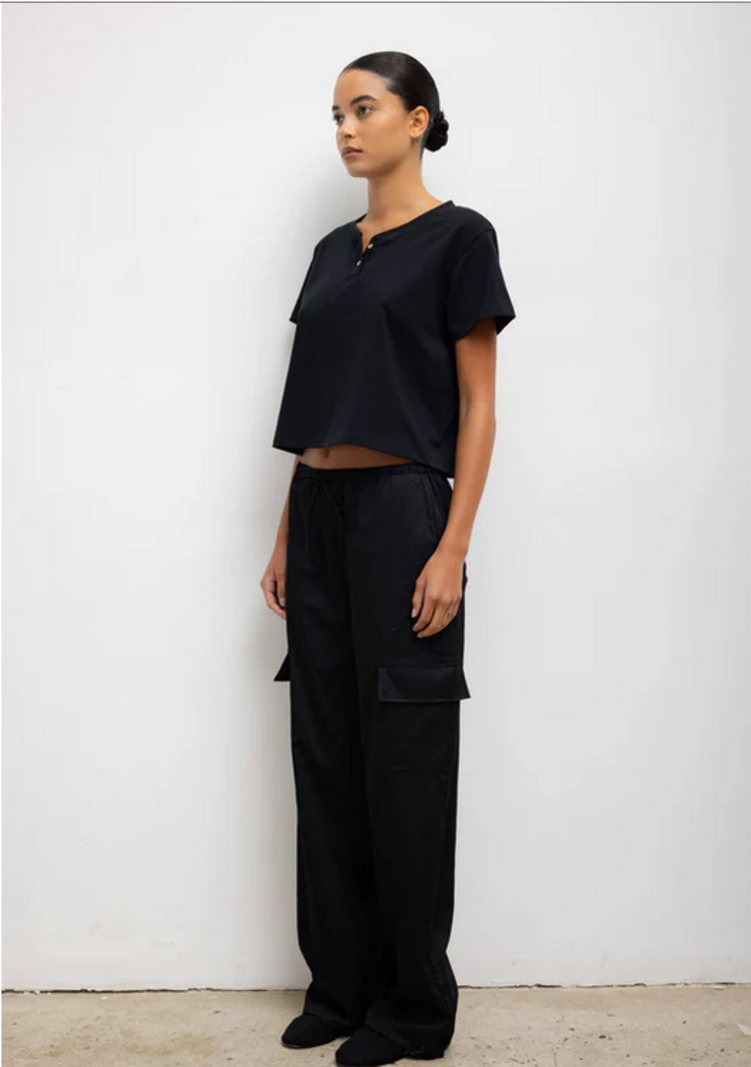 LESET Yoko Drawstring Pant - Black