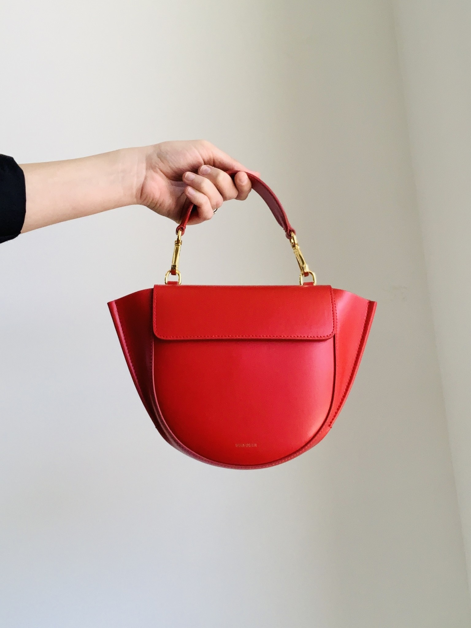 WANDLER Mini Hortensia Bag  - Lipstick