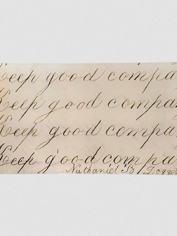 JOHN DERIAN Keep Good Company (Cursive)