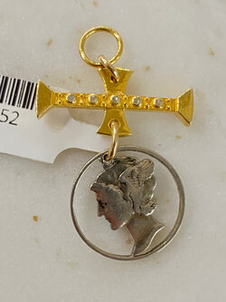 SENNOD Carved Mercury Dime Vignette