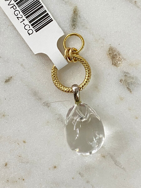SENNOD Carved Crystal Quartz Stone Egg Vignette