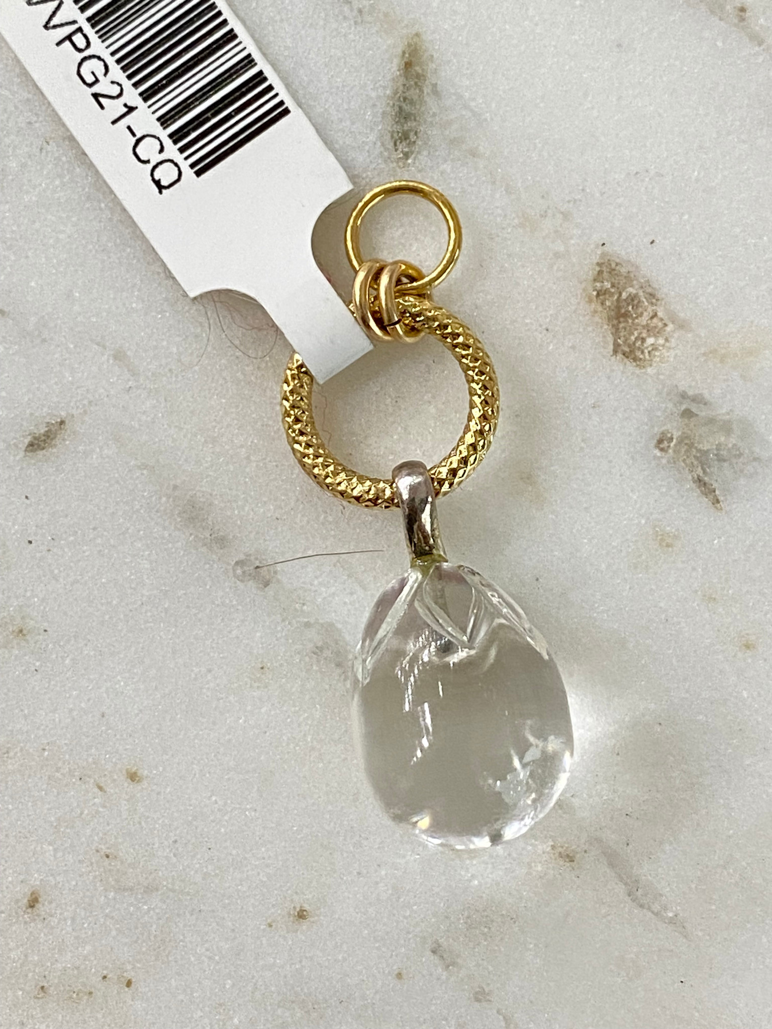 SENNOD Carved Crystal Quartz Stone Egg Vignette