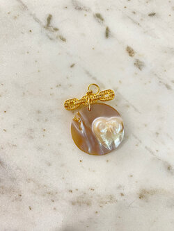 SENNOD Remy Diamond Bar and Mabe Pearl Vignette