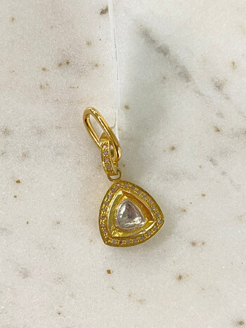 SENNOD Polki Diamond Asymmetric Vignette