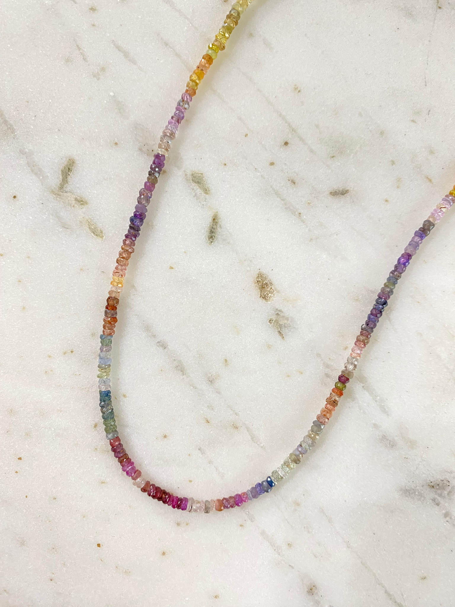 SENNOD Multi-Sapphire Beaded Necklace