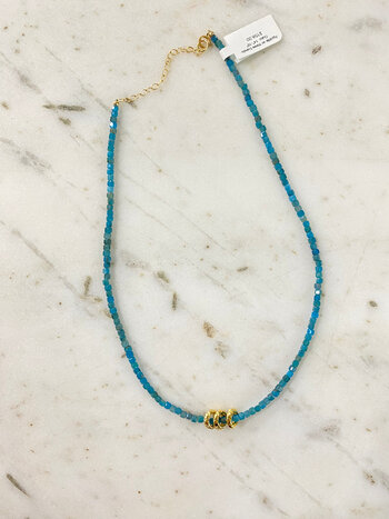 SENNOD Apatite Beaded Necklace