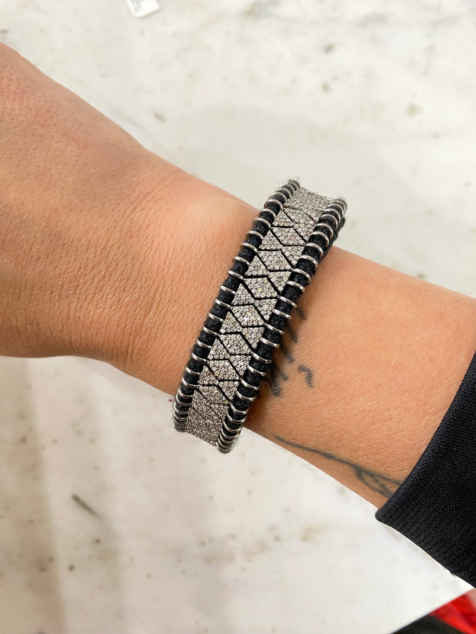 SENNOD Diamond Woven Bracelet
