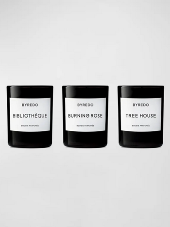 BYREDO Set of 3 La Mini Sélection Bois Candles