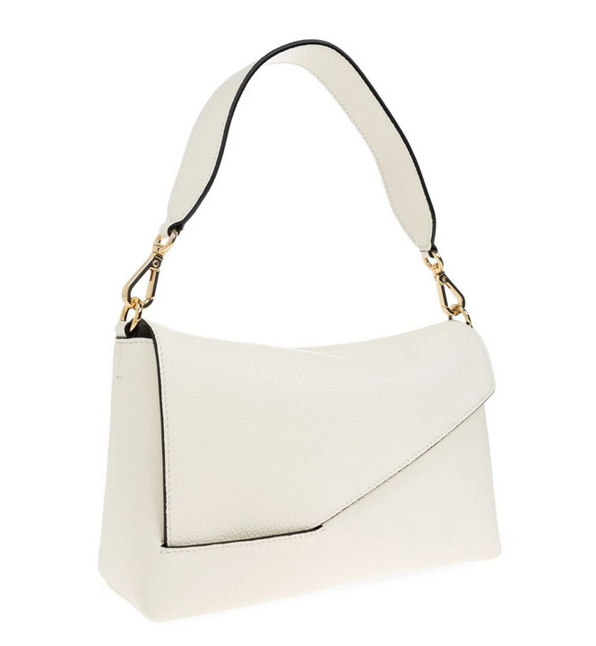 WANDLER Oscar Baguette Crossbody - White Crust