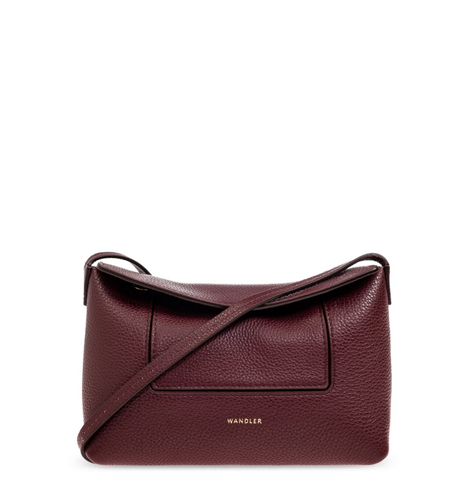 WANDLER Mini Penelope Slouch Bag - Acai Crust