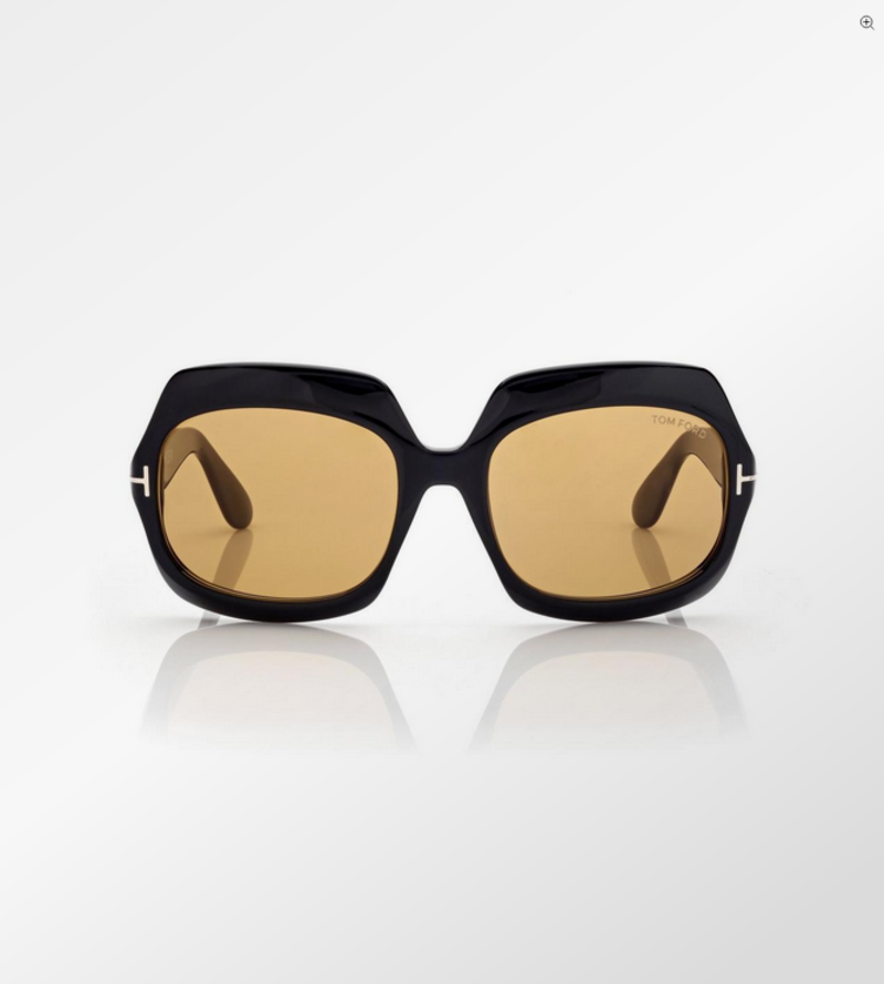 TOM FORD Ren - Black / Brown Lens