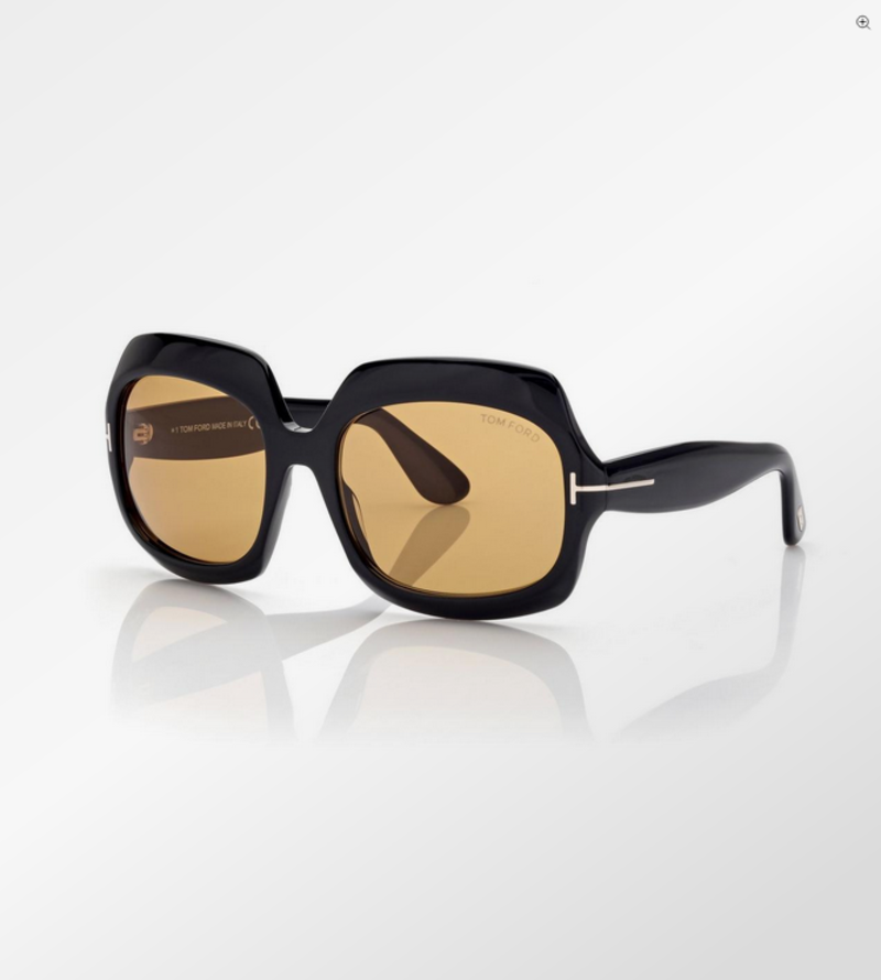 TOM FORD Ren - Black / Brown Lens