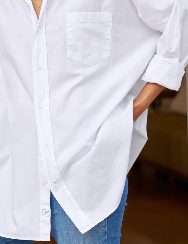 FRANK & EILEEN Shirley Everyday Poplin - White