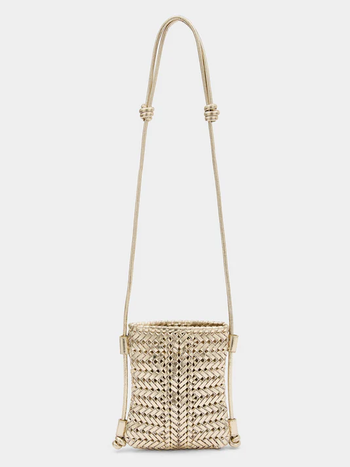ANYA HINDMARCH Neeson Crossbody Pouch - Gold Mirror
