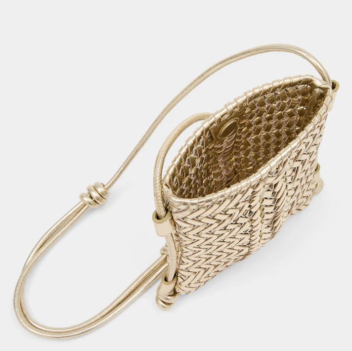 ANYA HINDMARCH Neeson Crossbody Pouch - Gold Mirror