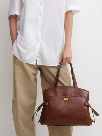 ANYA HINDMARCH Wilson Shoulder Bag - Dark Cedar