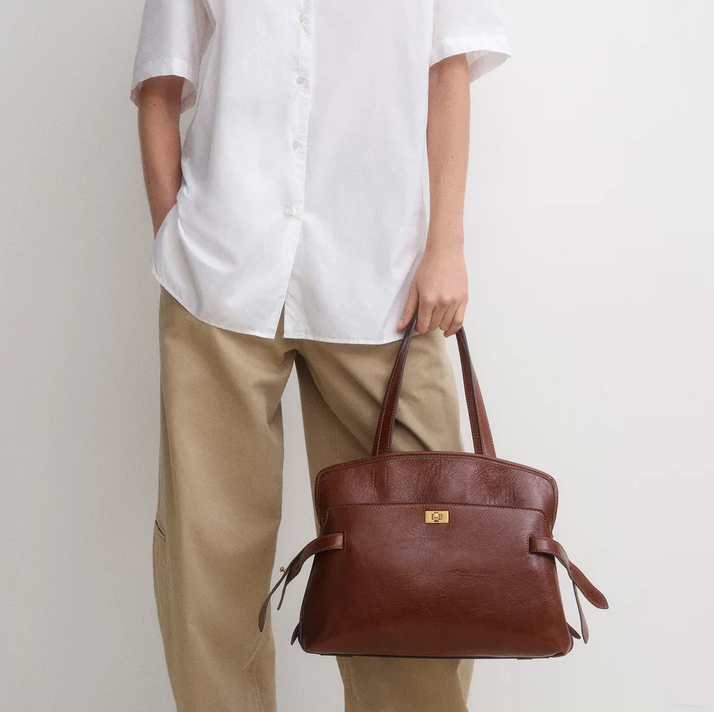 ANYA HINDMARCH Wilson Shoulder Bag - Dark Cedar