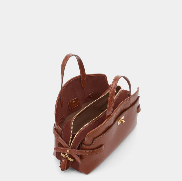ANYA HINDMARCH Wilson Crossbody - Dark Cedar Brown