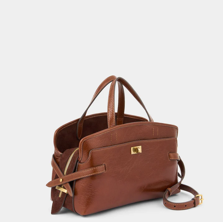 ANYA HINDMARCH Wilson Crossbody - Dark Cedar Brown