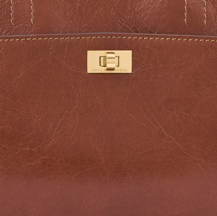 ANYA HINDMARCH Wilson Crossbody - Dark Cedar Brown