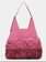 ANYA HINDMARCH Shag Raffia Shoulder Bag - Bubblegum