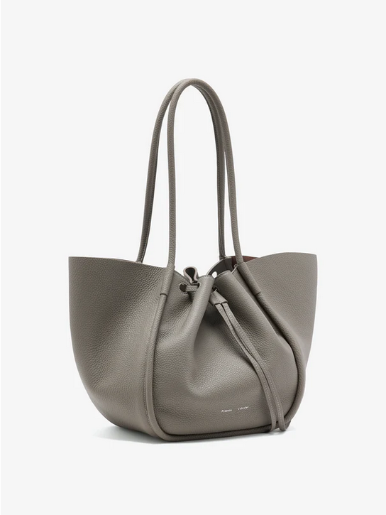 PROENZA SCHOULER L Ruched Tote - Soft Pebbled Calf Slate
