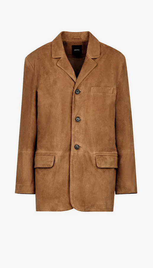 SMYTHE Suede Weekend Jacket - Fawn