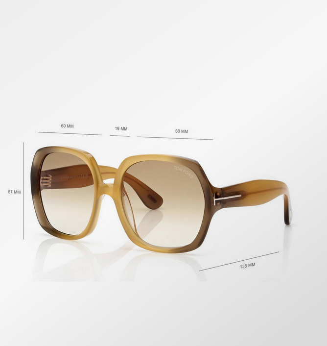 TOM FORD Saffron - Yellow/Gradient Brown Lens