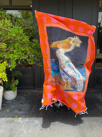 KIM BULLEN 41 X 67" Cotton Towel - Porch Pop