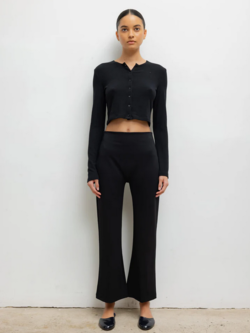 LESET Rio High Waist Flare Pant - Black