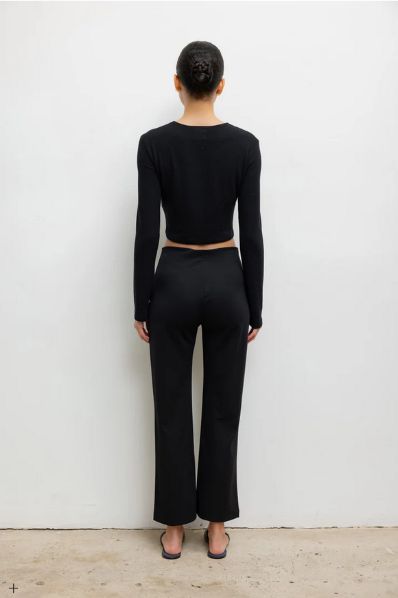 LESET Rio High Waist Flare Pant - Black