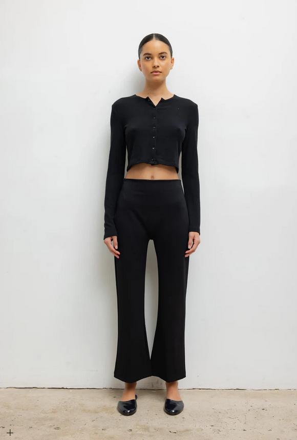 LESET Rio High Waist Flare Pant - Black