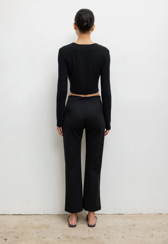 LESET Lauren Crop Cardigan II - Black