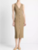 VINCE Ribbed Cotton-Blend Button-Front Dress