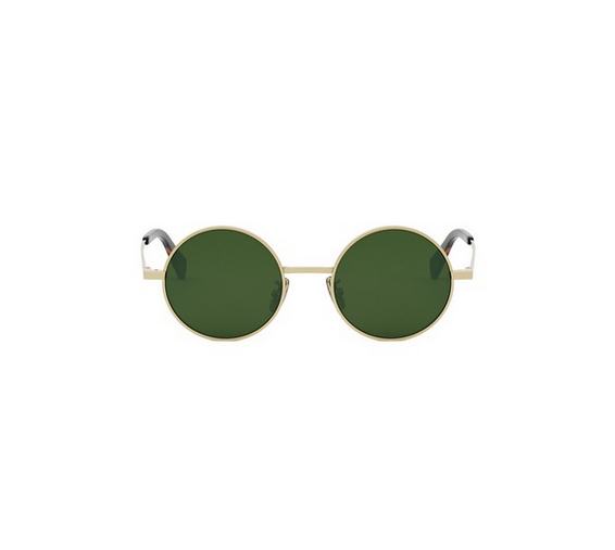CELINE 40306U - Metal Round & Green Lenses