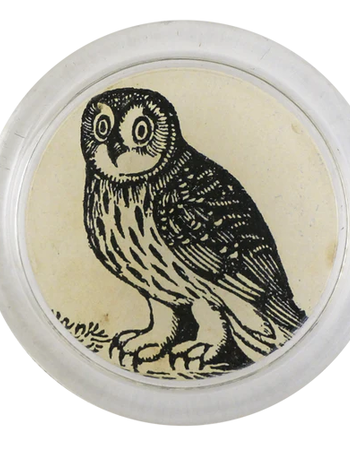 JOHN DERIAN 4" Coaster - Iconic Owl