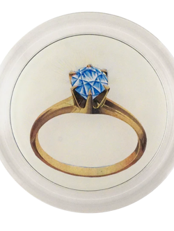 JOHN DERIAN 6" Coaster - Diamond Ring