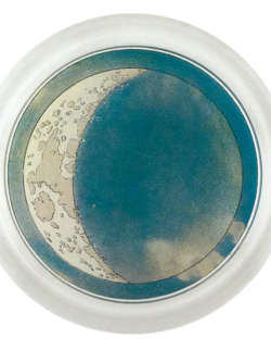 JOHN DERIAN 6" Coaster - Blue Crescent