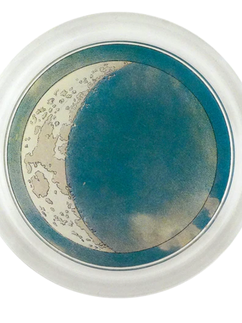 JOHN DERIAN 6" Coaster - Blue Crescent