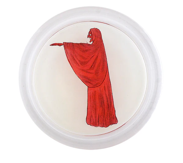 JOHN DERIAN 6" Coaster - Spectre Red