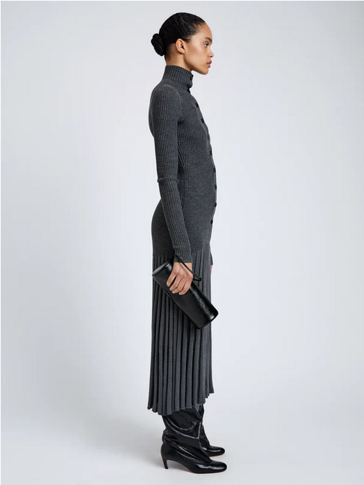 PROENZA SCHOULER Silo Clutch - Shiny Black Calf