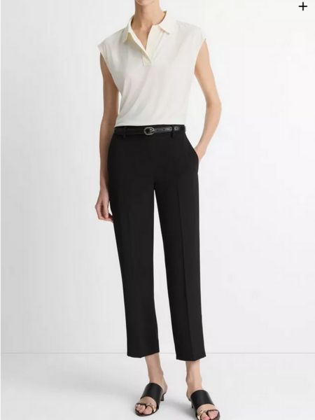 VINCE Crepe Tapered Pull-On Pant