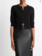 VINCE Metal Button Wool & Cashmere Cardigan - Black