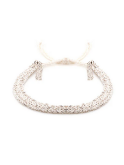 MARIE LAURE CHAMOREL No. 183 Braided Bracelet - White Silver White