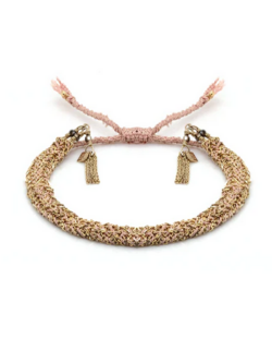 MARIE LAURE CHAMOREL No. 183 Braided Bracelet - Gold Nude