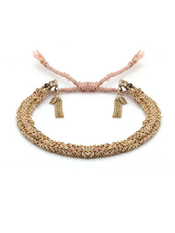 MARIE LAURE CHAMOREL No. 183 Braided Bracelet - Gold Nude